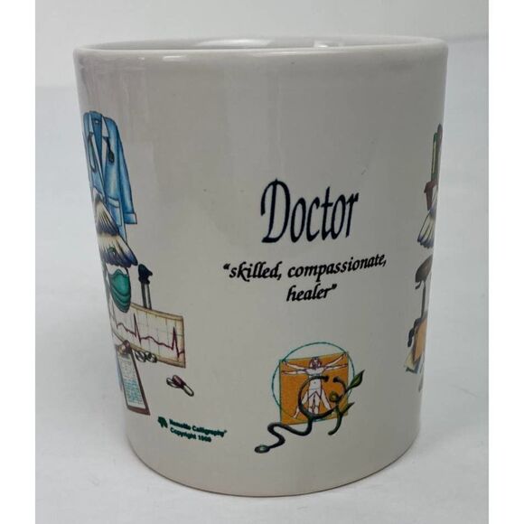 1999 Vintage Doctor "Skilled Compassionate Healer" Coffee Mug Physician - Picture 4 of 9